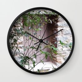 Window in Tinos Wall Clock
