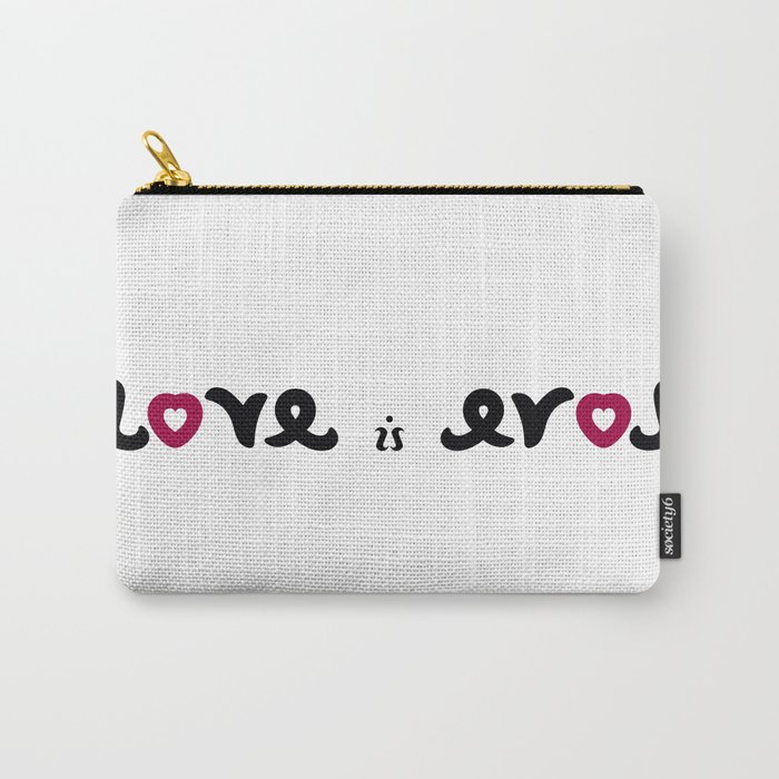 LOVE IS EROS ambigram Carry-All Pouch