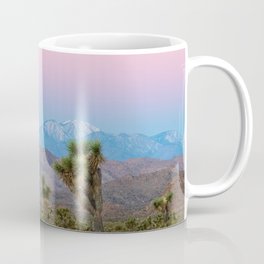 Sunrise Joshua Tree Desert Vibes (Blue and pink) Coffee Mug