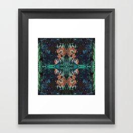Green Lotus Framed Art Print