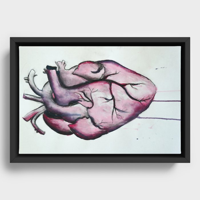 ANATOMICAL HEART Framed Canvas