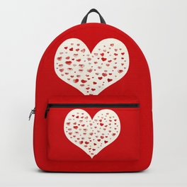LOVE you! Watercolor Hearts. Valentine's Day Card Backpack