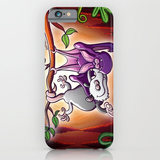 Opossum and Bat in Love iPhone & iPod Case