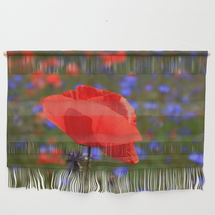 Beautiful Red Poppy Wall Hanging