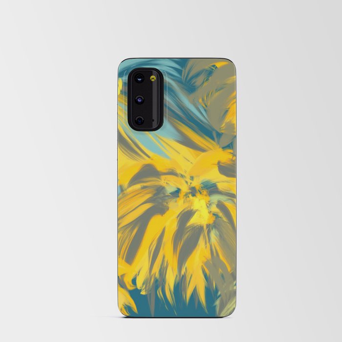 Fancy Flowers NoI - yellow blue Android Card Case