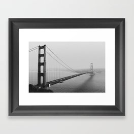 Fog Floats Over the Golden Gate Bridge - San Francisco Framed Art Print
