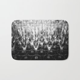 Glasses bw Bath Mat