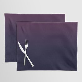 Deep Wine to Darkest Blue Ombre Placemat