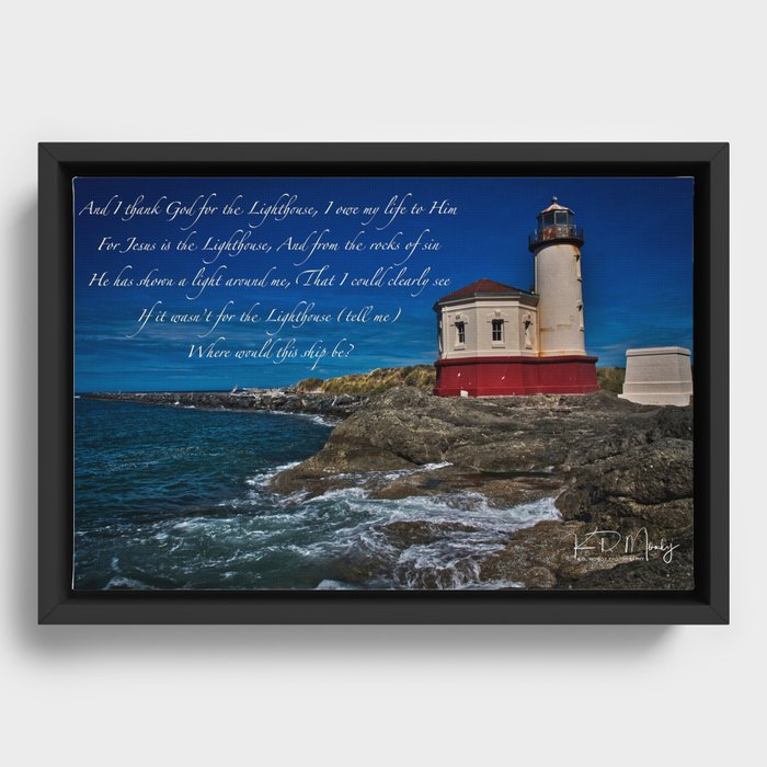 The Lighthouse Framed Canvas