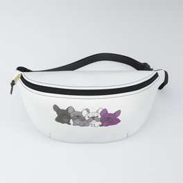 Asexual Flag French Bulldog Pride Lgbtq Dogs Fanny Pack