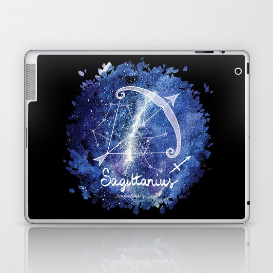 Sagittarius Zodiac sign in a nebula Laptop & iPad Skin