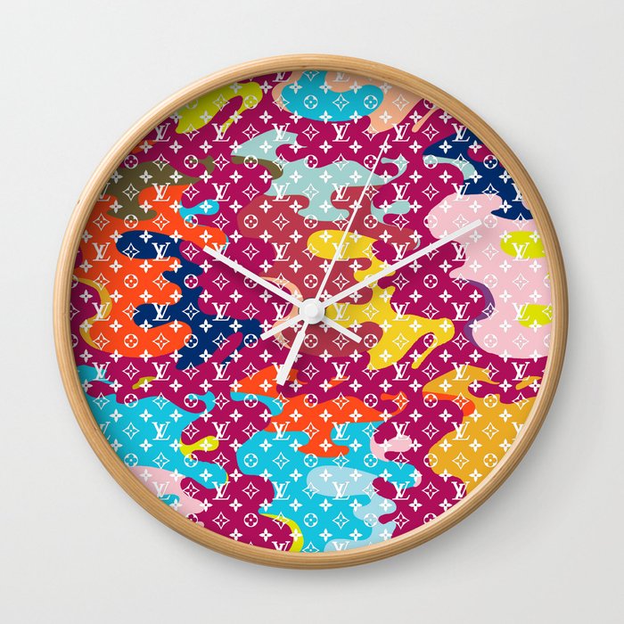 Bougie Buitton Camouflage Wall Clock