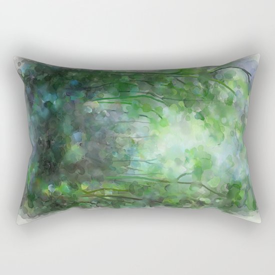 Watercolor forest Rectangular Pillow