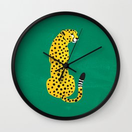 The Stare: Golden Cheetah Edition Wall Clock