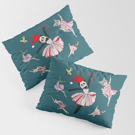 Hipster Holiday Ballerinas Pillow Sham