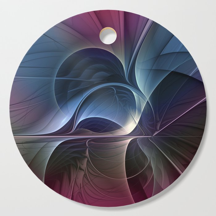 Fractal Mysterious, Colorful Abstract Art Cutting Board