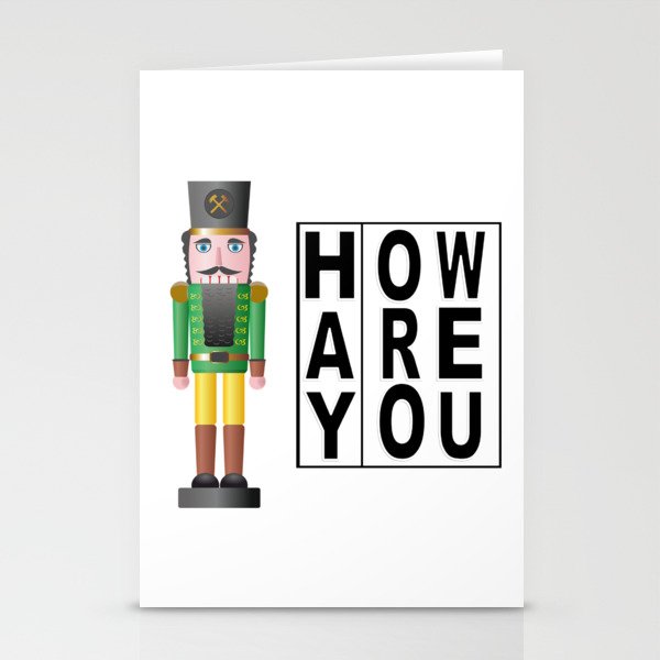 Hay How Are You Christmas Nutcracker Stationery Cards