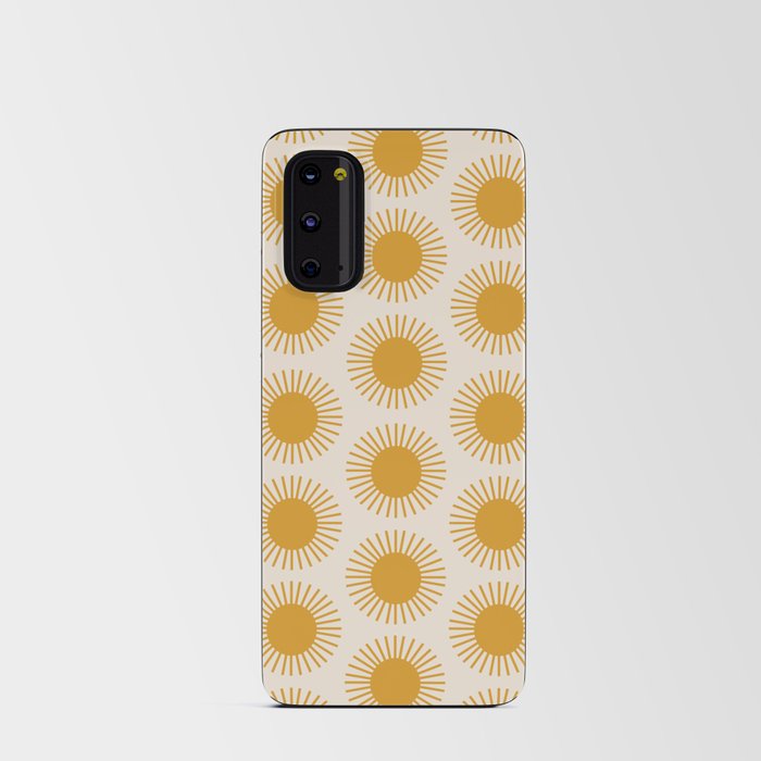 Golden Sun Pattern Android Card Case