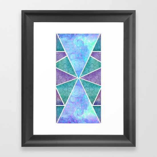 Geometric Reflection Framed Art Print