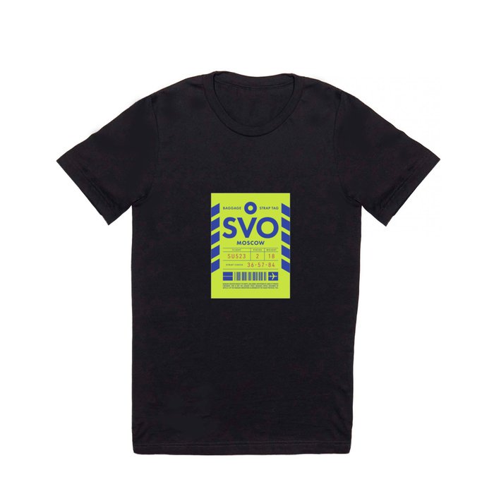 Luggage Tag D - SVO Moscow Russia T Shirt