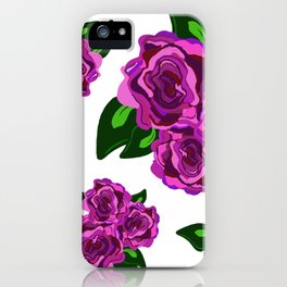 All Over Pink Floral Bouquet iPhone Case