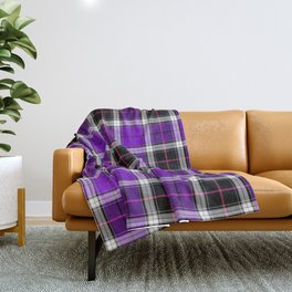Knitted Purple Trendy Collection Throw Blanket