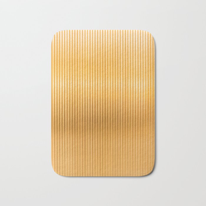 Luxury Gold Stripes Bath Mat
