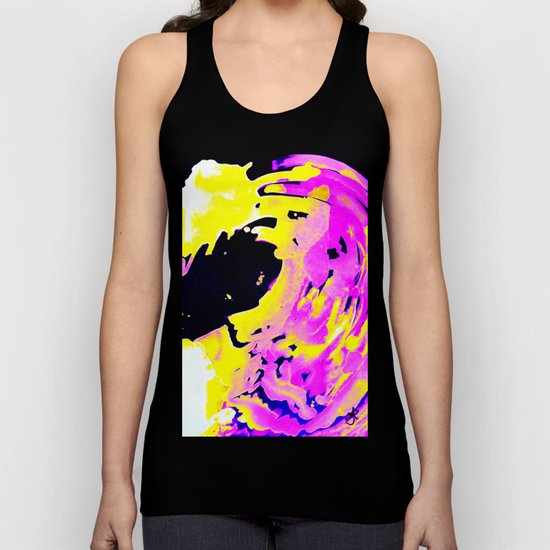 If Girls had their way with waves, Pink Minimal Water Unisex Tank Top