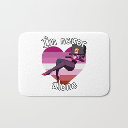 I'm Never Alone Bath Mat