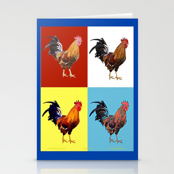 Poppy Cock Stationery Cards