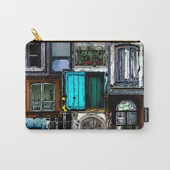 Textural Windows Collage Carry-All Pouch