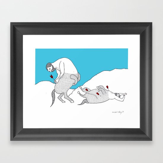 Centaur with Arrows Print Framed Art Print