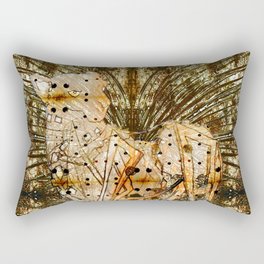 Clockwork Cheetah, animal concept art Rectangular Pillow