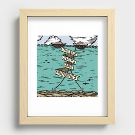 The Best Ships are Friendships Recessed Framed Print