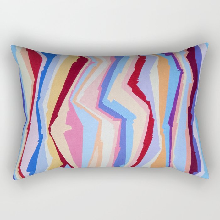 Jazzy Music Abstract Rectangular Pillow