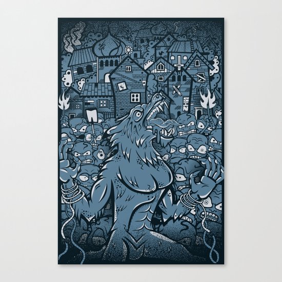 WOLVES OF PERIGORD Canvas Print