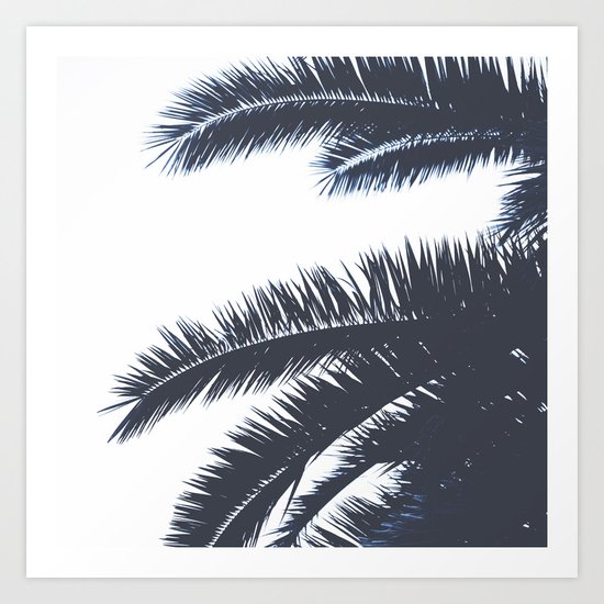 Palm Tree leaves abstract III Art Print