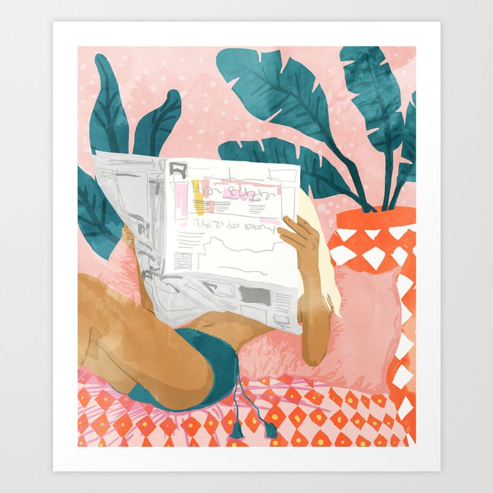 Morning News Art Print By 83oranges Society6