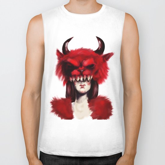 Slay the Red Beast Biker Tank