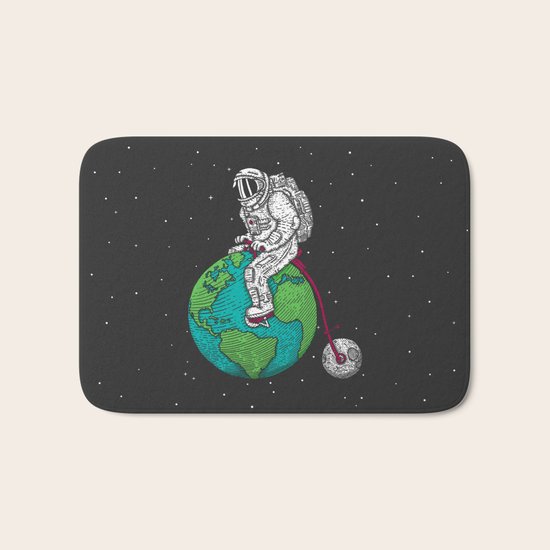 Ride the world Bath Mat