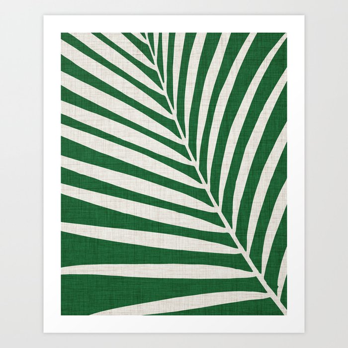 Minimalist Palm Leaf Kunstdrucke