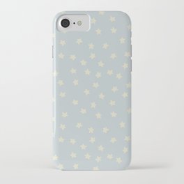 soft stars_creme on periwinkle iPhone Case
