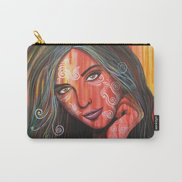 Abstract Art Portrait Face Woman Girl Painting Memories Carry