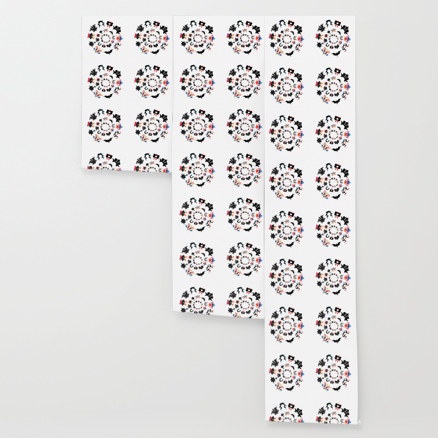 Circle Of Rorschach Test Ink Blots Wallpaper By Luxorama Society6