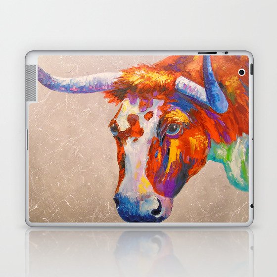 Curious bull, Laptop & iPad Skin
