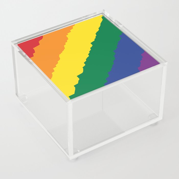 lgbtqia rainbow diversity Acrylic Box