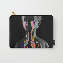 The Girl With Stars In Her Eyes (On Black) Carry-All Pouch