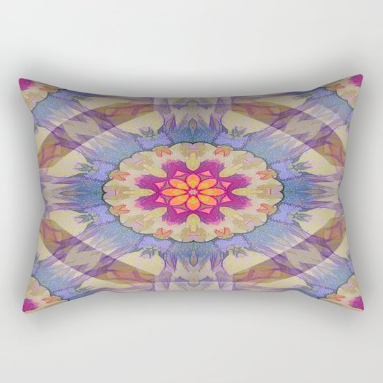 Sunset Kaleidoscope Rectangular Pillow