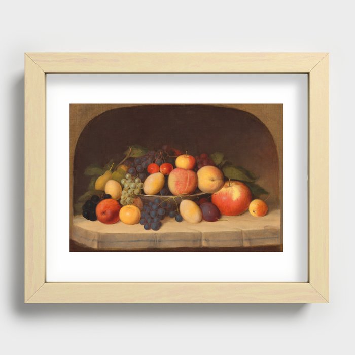 Fruit Still Life, 1849 by Robert Seldon Duncanson Recessed Framed Print