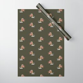 Cowboy Claus - Green Wrapping Paper